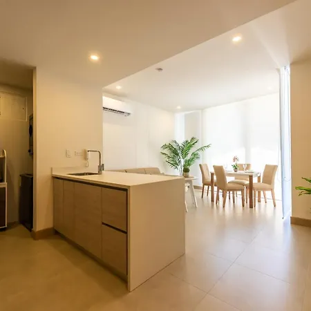 Escapada De Ensueno Frente Al Mar: Apartamento De Lujo En * Cartagena
